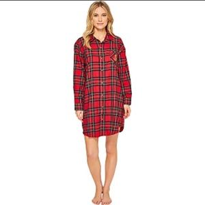 RALPH LAUREN Flannel, Plaid Sleepshirt